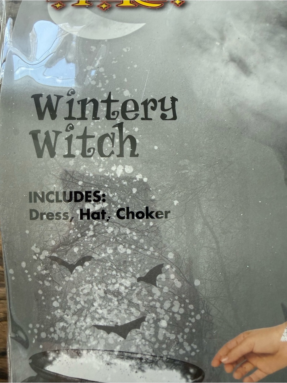 Spirit Halloween Kids Wintery Witch Costume Girls Halloween Size L 12-14 - Picture 12 of 14